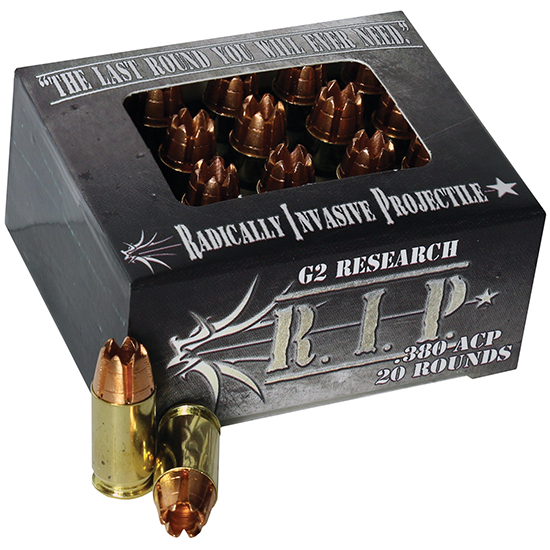 G2R RIP 380ACP 62GR 20/25 - Ammunition